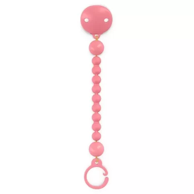 Suavinex Essence clip silicone catenella succhietto (Clip color essence: Rosa)