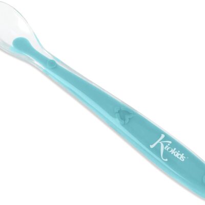 Kiokids cucchiaio silicone (Cucchiaio silicone: Azzurro 6+)