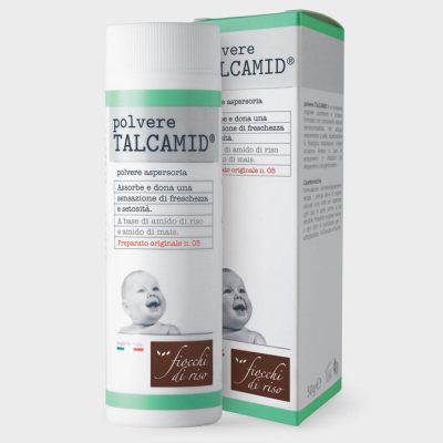 Fiocchi di riso Polvere talcamid - trattamento sudamina