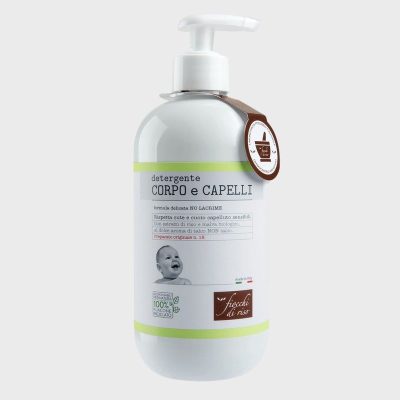 Fiocchi di riso detergente corpo capelli (detergente corpo capelli: talco)