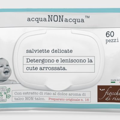 Fiocchi di riso salviette detergenti con estratto di riso al dolce aroma di talco non talco
