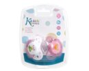 Kiokids set due succhietti 100% silicone (Kiokids succhietti: Set rosa 6+)